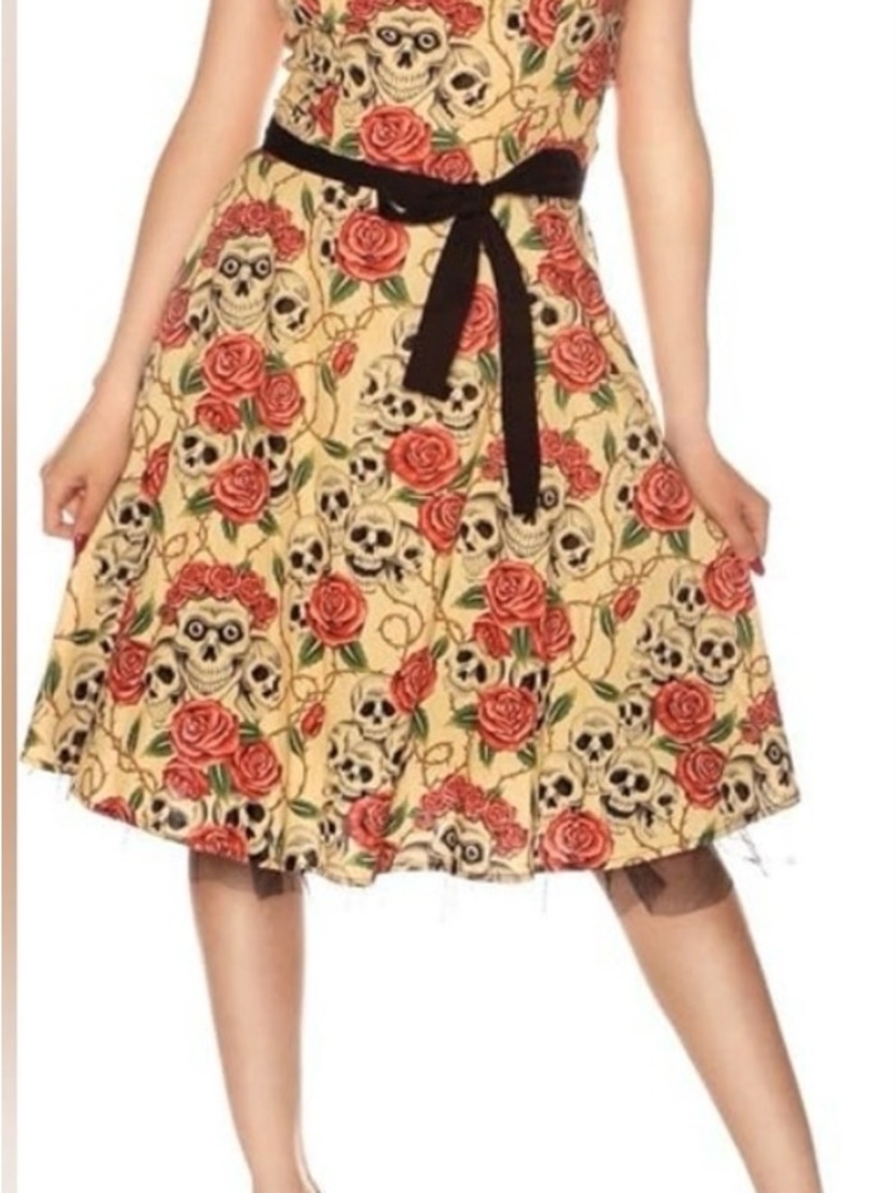 Vintage-Inspired Gothabilly Folter Gothic summer dress Tripp style